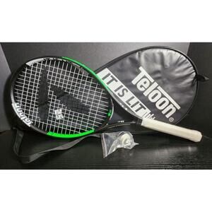 Teloon LIT Youth Tennis Racket NEW UNUSED includes extra wrap & string dampener‎
